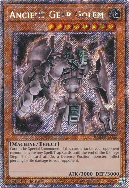 Ancient Gear Golem (Platinum Secret Rare) [RA03-EN151] Platinum Secret Rare | Card Merchant Takapuna