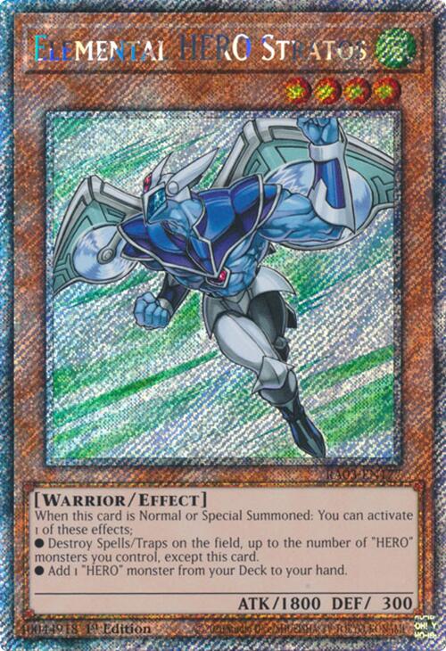 Elemental HERO Stratos (Platinum Secret Rare) [RA03-EN177] Platinum Secret Rare | Card Merchant Takapuna