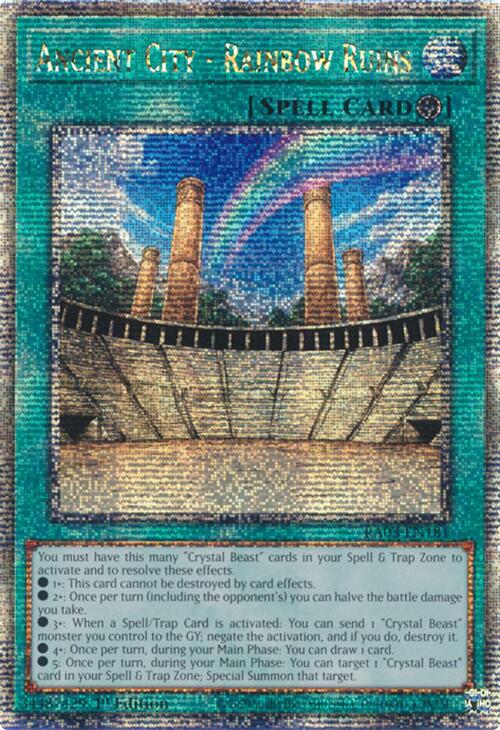 Ancient City - Rainbow Ruins (Quarter Century Secret Rare) [RA03-EN181] Quarter Century Secret Rare | Card Merchant Takapuna