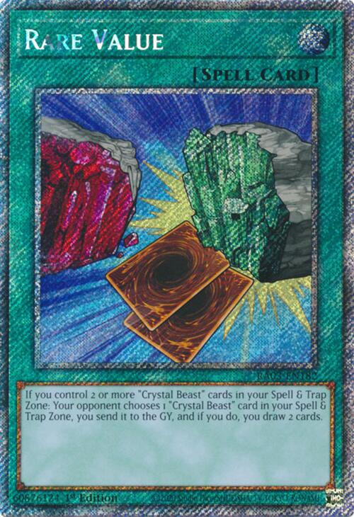 Rare Value (Platinum Secret Rare) [RA03-EN182] Platinum Secret Rare | Card Merchant Takapuna