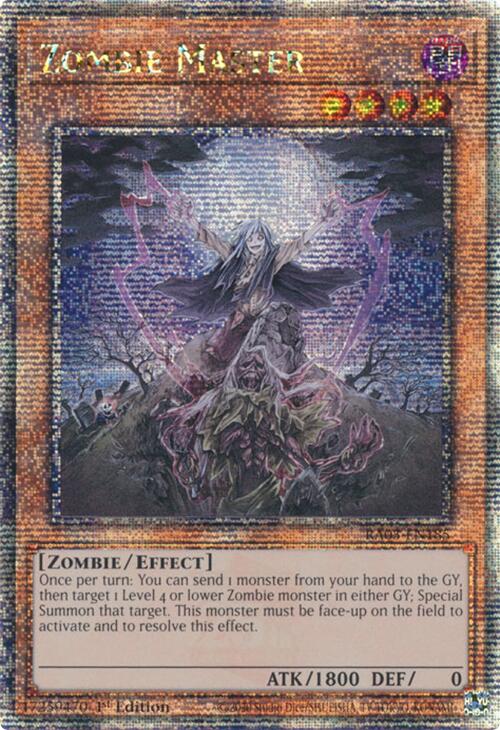 Zombie Master (Quarter Century Secret Rare) [RA03-EN185] Quarter Century Secret Rare | Card Merchant Takapuna