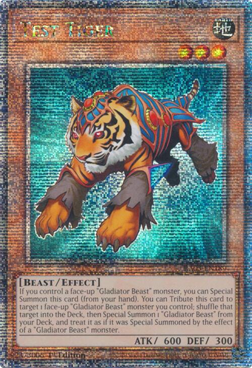 Test Tiger (Quarter Century Secret Rare) [RA03-EN189] Quarter Century Secret Rare | Card Merchant Takapuna