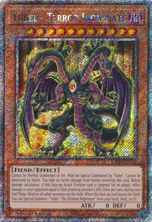 Yubel - Terror Incarnate (Platinum Secret Rare) [RA03-EN190] Platinum Secret Rare | Card Merchant Takapuna