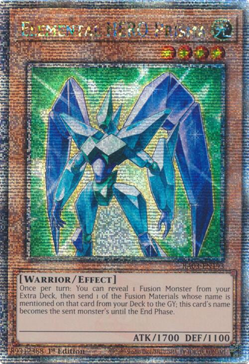 Elemental HERO Prisma (Quarter Century Secret Rare) [RA03-EN193] Quarter Century Secret Rare | Card Merchant Takapuna