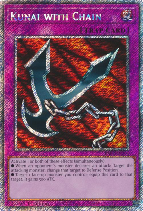 Kunai with Chain (Platinum Secret Rare) [RA03-EN204] Platinum Secret Rare | Card Merchant Takapuna