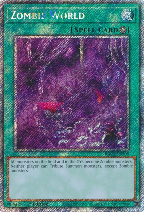 Zombie World (Platinum Secret Rare) [RA03-EN205] Platinum Secret Rare | Card Merchant Takapuna