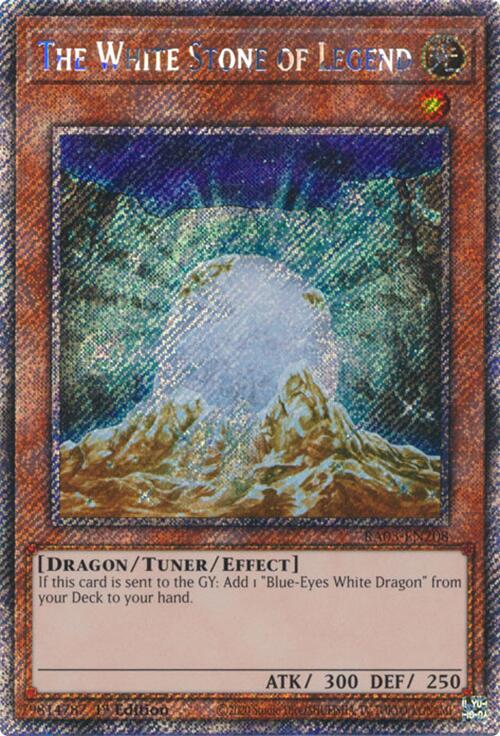 The White Stone of Legend (Platinum Secret Rare) [RA03-EN208] Platinum Secret Rare | Card Merchant Takapuna