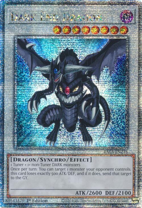 Dark End Dragon (Quarter Century Secret Rare) [RA03-EN216] Quarter Century Secret Rare | Card Merchant Takapuna