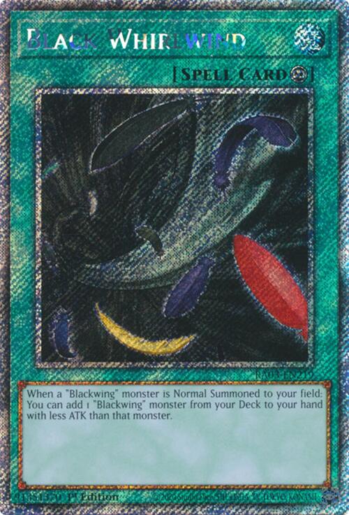 Black Whirlwind (Platinum Secret Rare) [RA03-EN219] Platinum Secret Rare | Card Merchant Takapuna