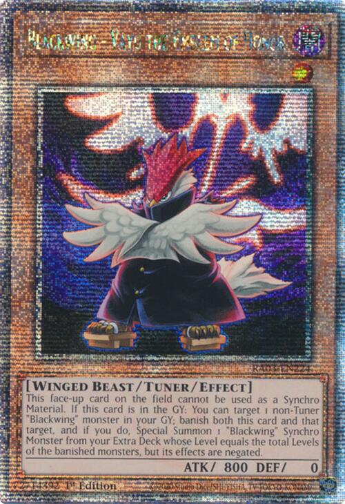 Blackwing - Vayu the Emblem of Honor (Quarter Century Secret Rare) [RA03-EN224] Quarter Century Secret Rare | Card Merchant Takapuna