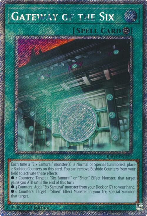 Gateway of the Six (Platinum Secret Rare) [RA03-EN229] Platinum Secret Rare | Card Merchant Takapuna