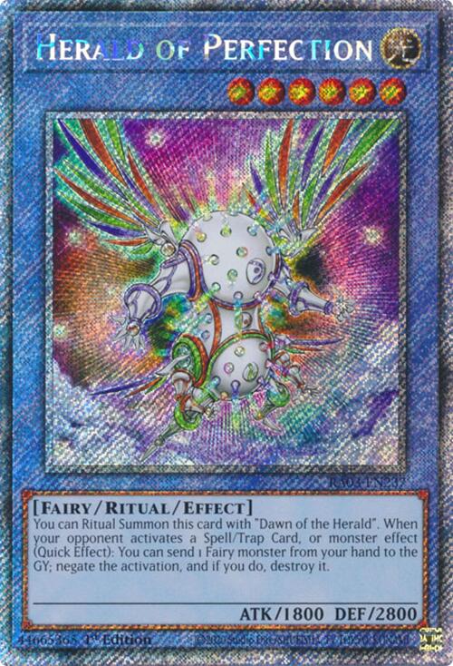 Herald of Perfection (Platinum Secret Rare) [RA03-EN237] Platinum Secret Rare | Card Merchant Takapuna