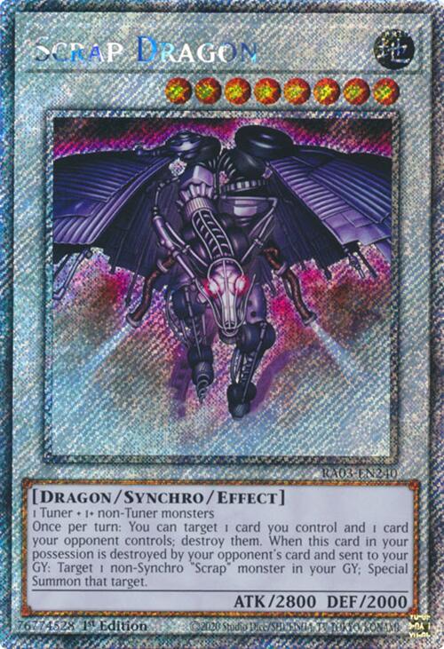 Scrap Dragon (Platinum Secret Rare) [RA03-EN240] Platinum Secret Rare | Card Merchant Takapuna