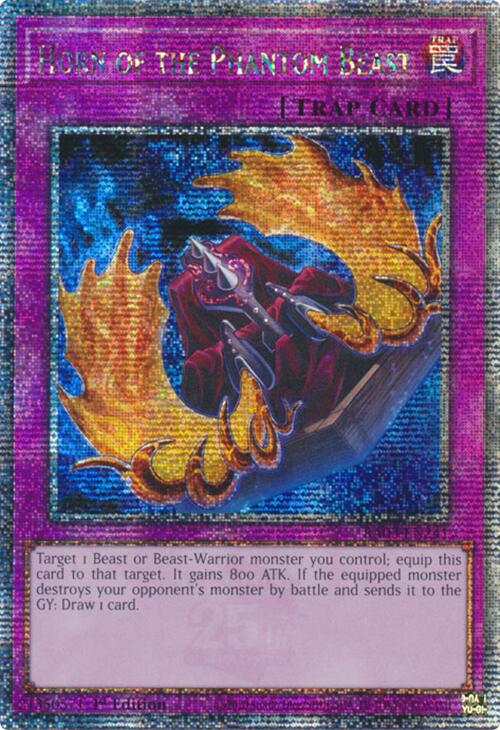 Horn of the Phantom Beast (Quarter Century Secret Rare) [RA03-EN241] Quarter Century Secret Rare | Card Merchant Takapuna