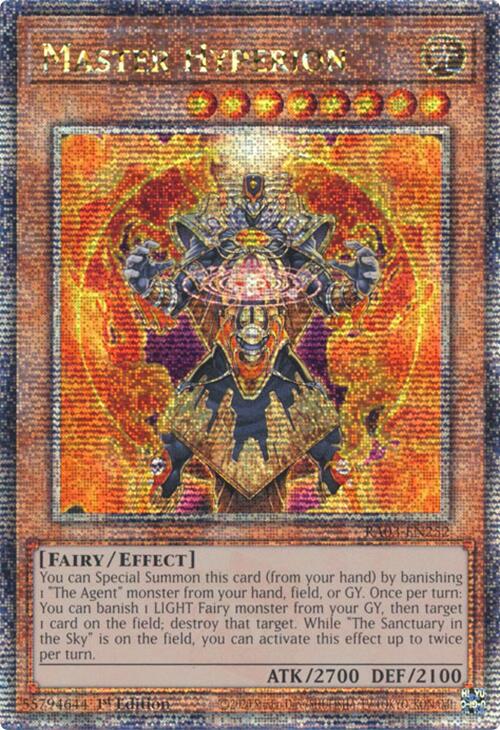 Master Hyperion (Quarter Century Secret Rare) [RA03-EN252] Quarter Century Secret Rare | Card Merchant Takapuna