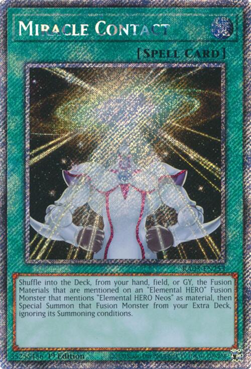 Miracle Contact (Platinum Secret Rare) [RA03-EN253] Platinum Secret Rare | Card Merchant Takapuna