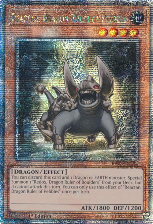 Reactan, Dragon Ruler of Pebbles (Quarter Century Secret Rare) [RA03-EN254] Quarter Century Secret Rare | Card Merchant Takapuna