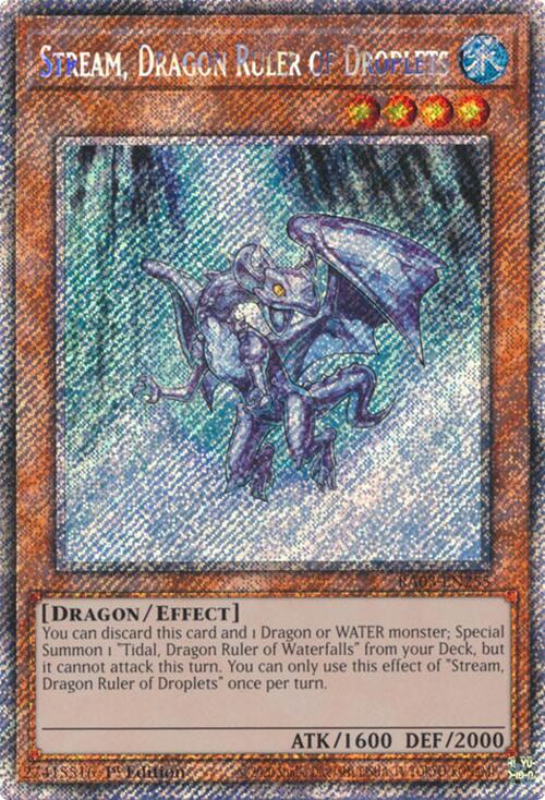 Stream, Dragon Ruler of Droplets (Platinum Secret Rare) [RA03-EN255] Platinum Secret Rare | Card Merchant Takapuna