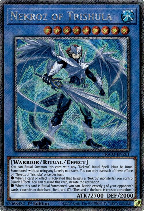 Nekroz of Trishula (Platinum Secret Rare) [RA03-EN261] Platinum Secret Rare | Card Merchant Takapuna