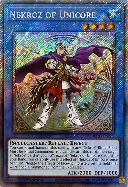 Nekroz of Unicore (Platinum Secret Rare) [RA03-EN262] Platinum Secret Rare | Card Merchant Takapuna