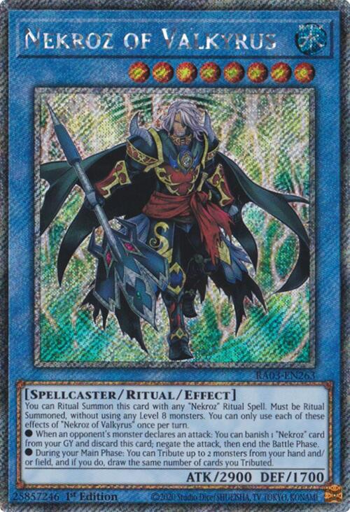 Nekroz of Valkyrus (Platinum Secret Rare) [RA03-EN263] Platinum Secret Rare | Card Merchant Takapuna