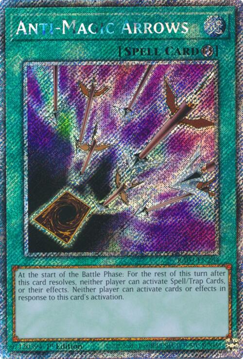 Anti-Magic Arrows (Platinum Secret Rare) [RA03-EN264] Platinum Secret Rare | Card Merchant Takapuna