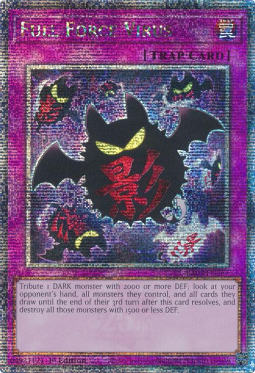 Full Force Virus (Quarter Century Secret Rare) [RA03-EN267] Quarter Century Secret Rare | Card Merchant Takapuna