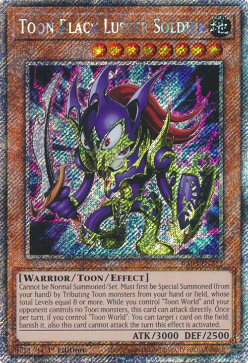 Toon Black Luster Soldier (Platinum Secret Rare) [RA03-EN272] Platinum Secret Rare | Card Merchant Takapuna