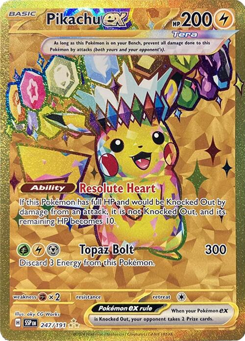 Pikachu ex (247/191) [Scarlet & Violet: Surging Sparks] | Card Merchant Takapuna