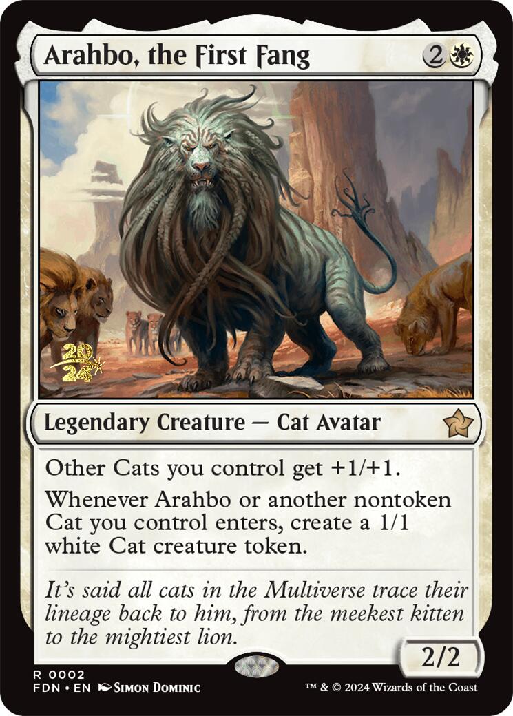 Arahbo, the First Fang [Foundations Prerelease Promos] | Card Merchant Takapuna