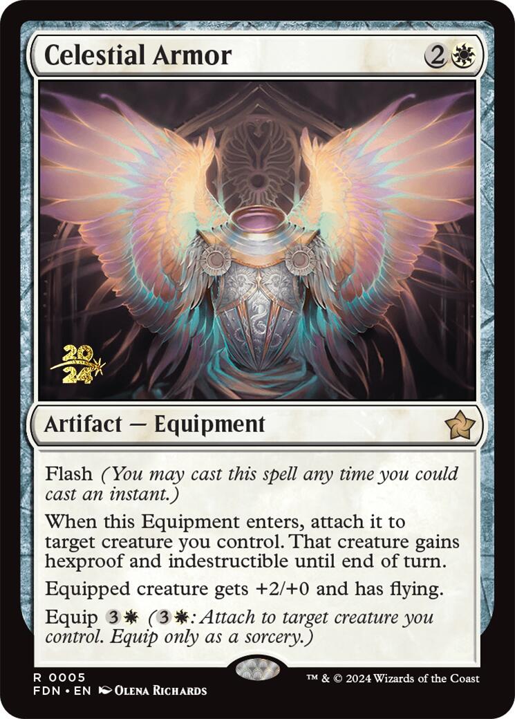 Celestial Armor [Foundations Prerelease Promos] | Card Merchant Takapuna