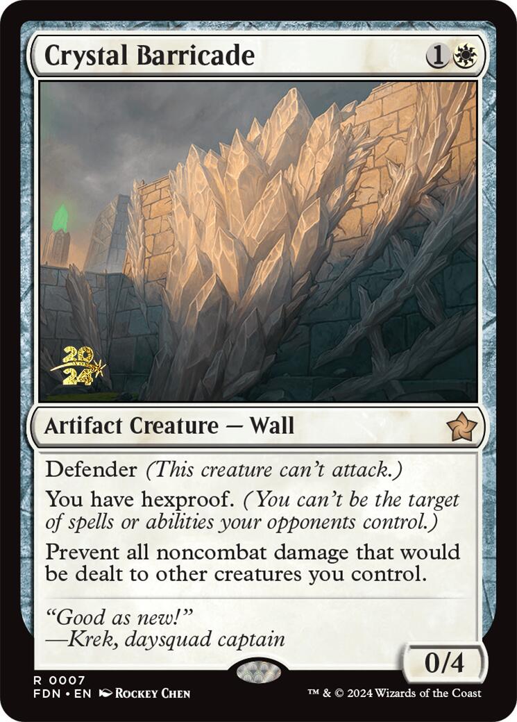 Crystal Barricade [Foundations Prerelease Promos] | Card Merchant Takapuna