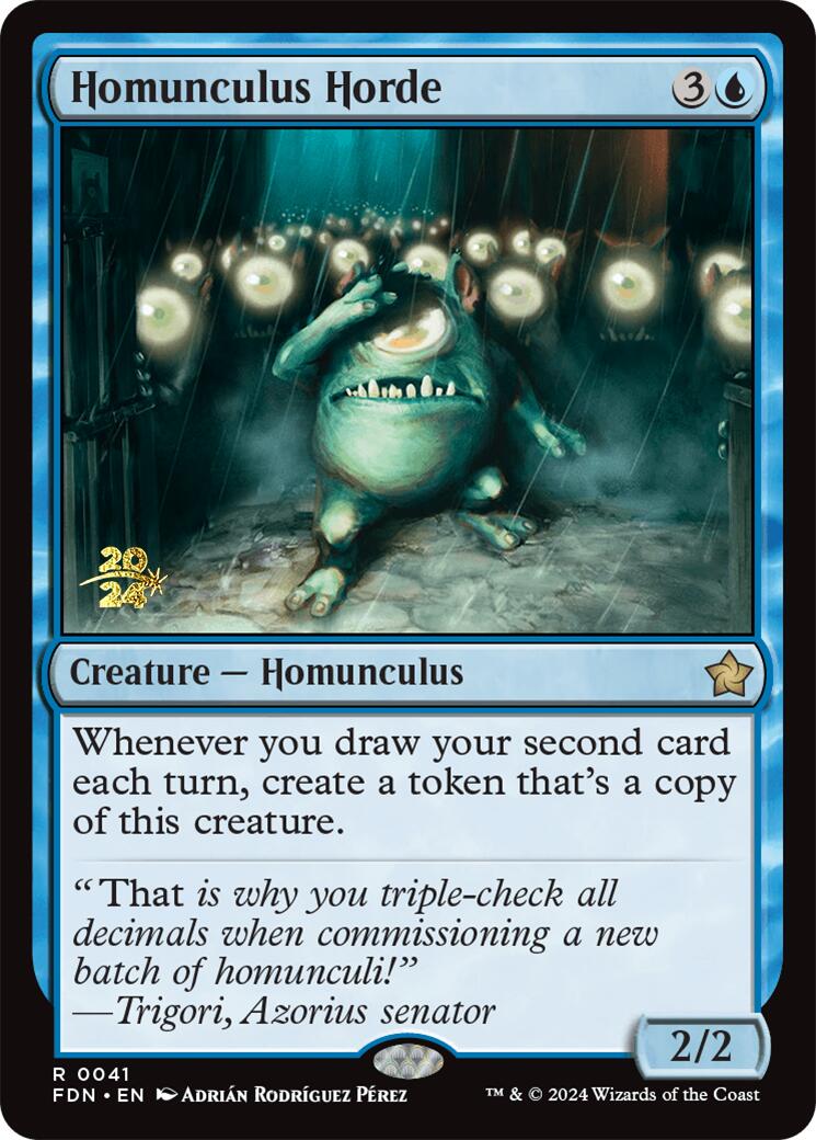 Homunculus Horde [Foundations Prerelease Promos] | Card Merchant Takapuna