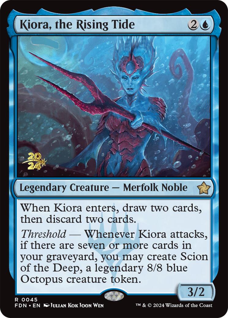 Kiora, the Rising Tide [Foundations Prerelease Promos] | Card Merchant Takapuna