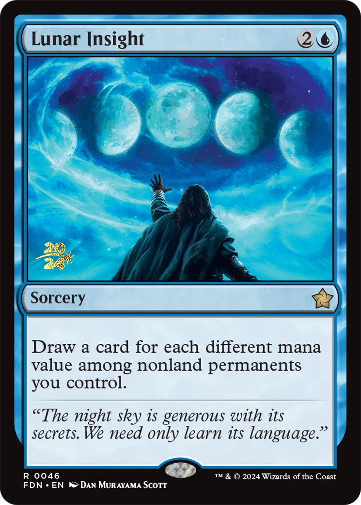 Lunar Insight [Foundations Prerelease Promos] | Card Merchant Takapuna