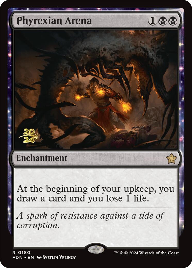 Phyrexian Arena [Foundations Prerelease Promos] | Card Merchant Takapuna