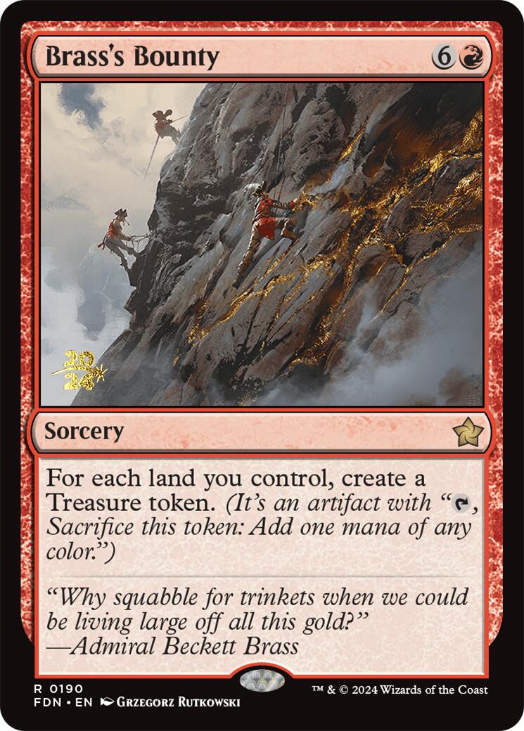 Brass's Bounty [Foundations Prerelease Promos] | Card Merchant Takapuna