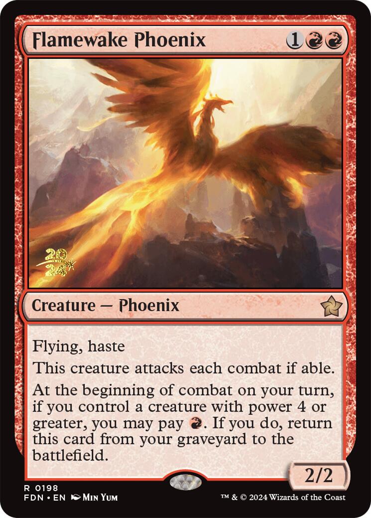 Flamewake Phoenix [Foundations Prerelease Promos] | Card Merchant Takapuna