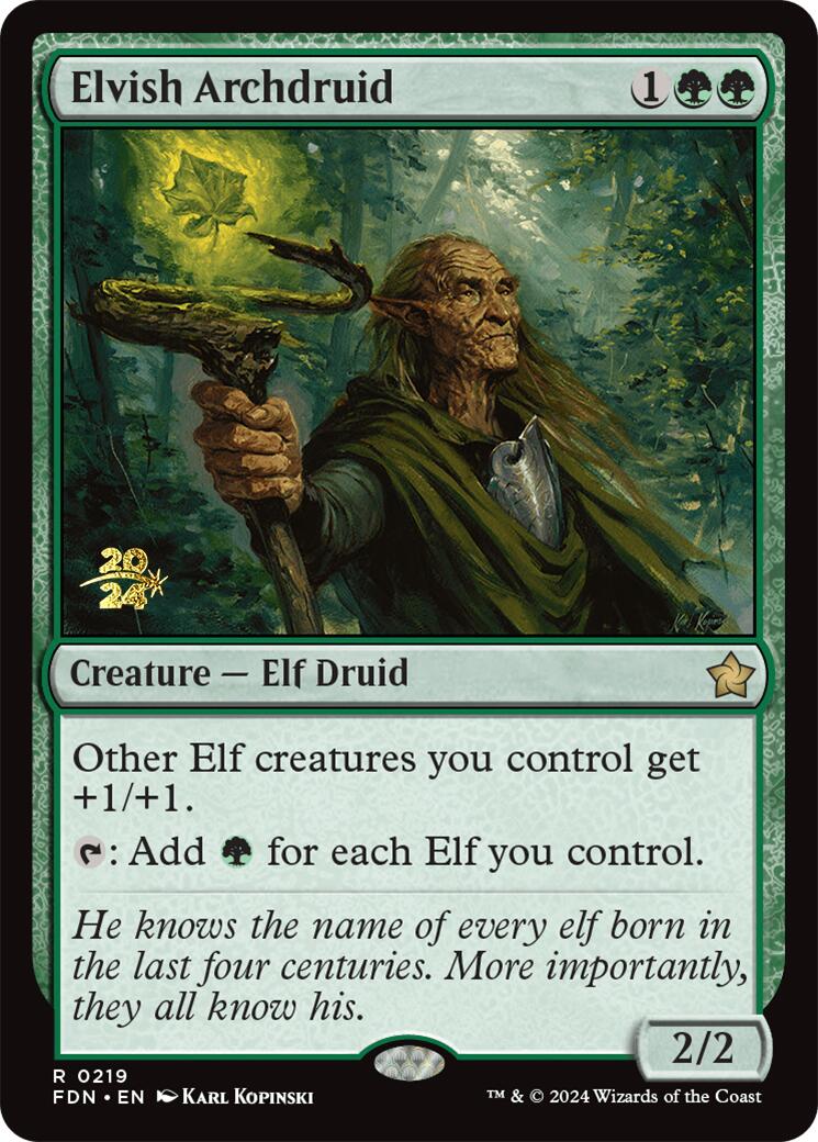 Elvish Archdruid [Foundations Prerelease Promos] | Card Merchant Takapuna