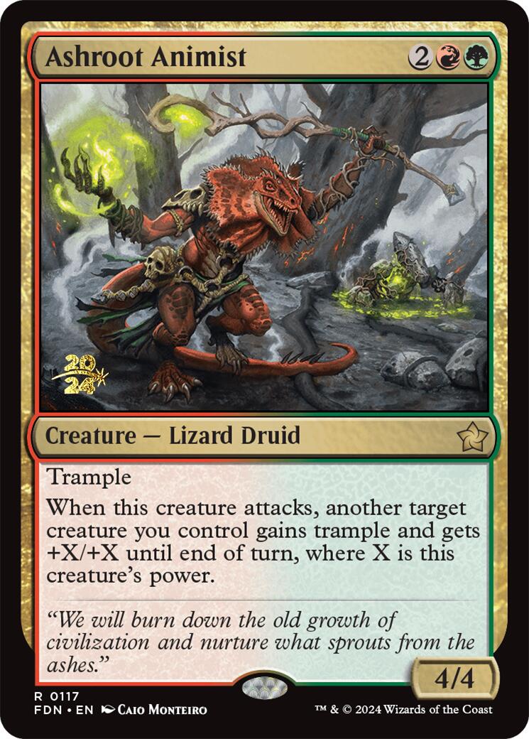 Ashroot Animist [Foundations Prerelease Promos] | Card Merchant Takapuna