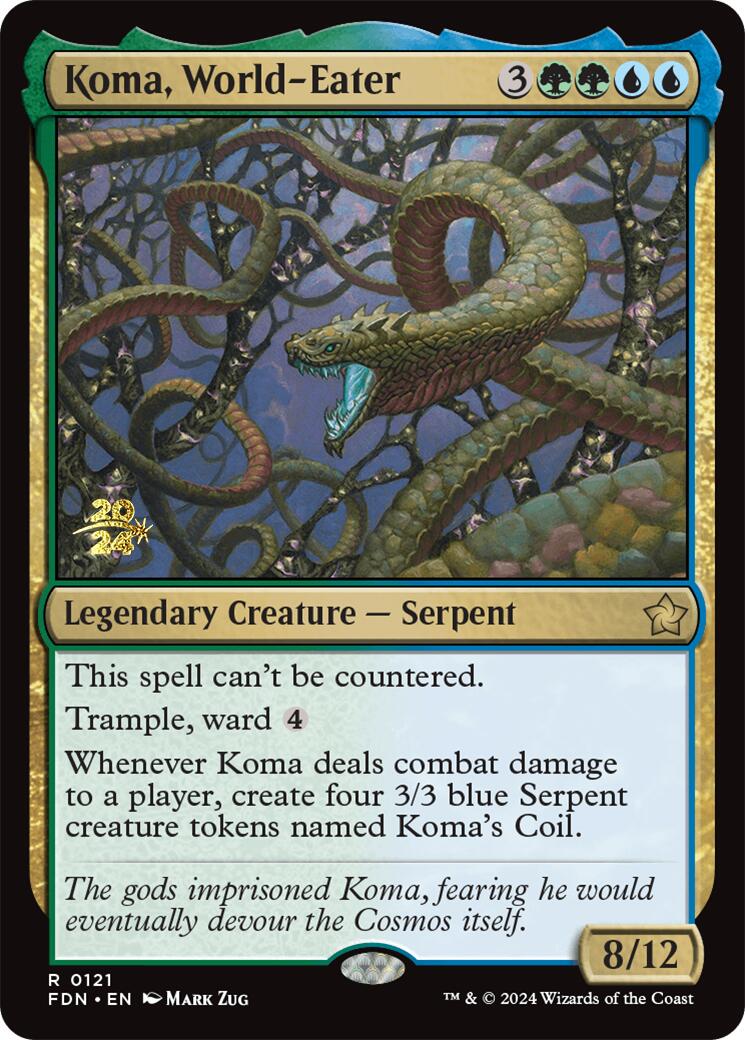 Koma, World-Eater [Foundations Prerelease Promos] | Card Merchant Takapuna