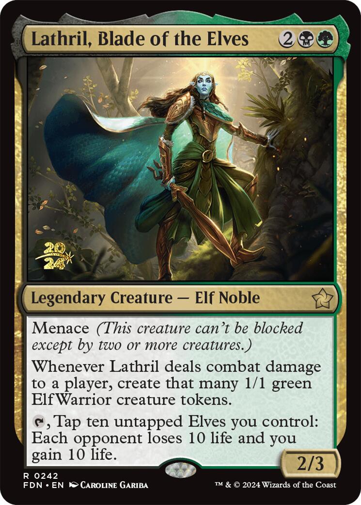 Lathril, Blade of the Elves [Foundations Prerelease Promos] | Card Merchant Takapuna