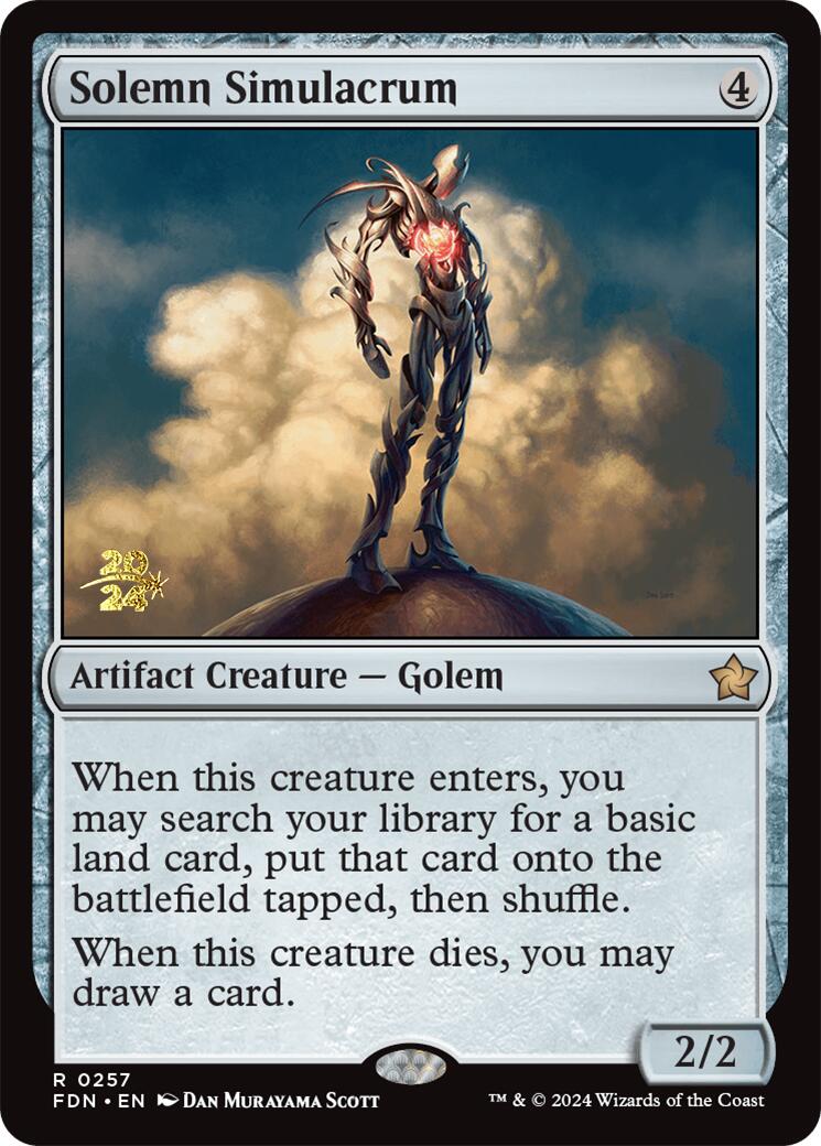 Solemn Simulacrum [Foundations Prerelease Promos] | Card Merchant Takapuna