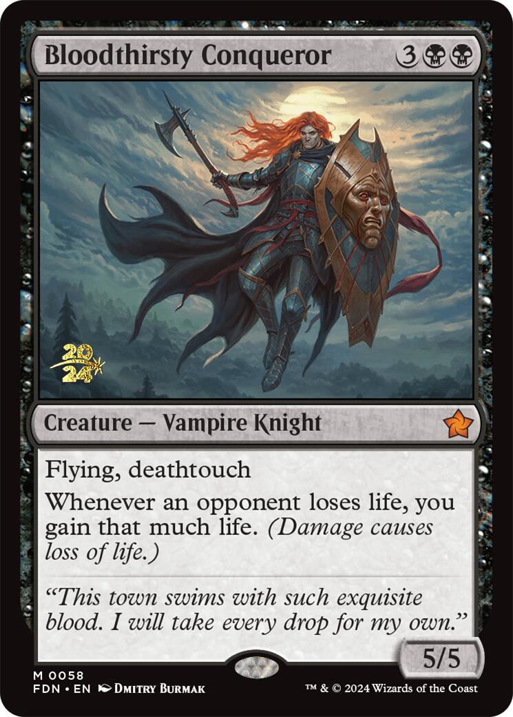 Bloodthirsty Conqueror [Foundations Prerelease Promos] | Card Merchant Takapuna