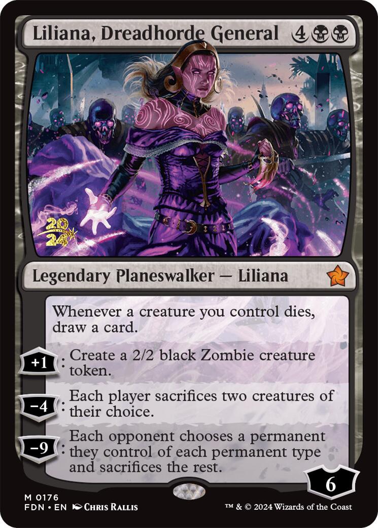 Liliana, Dreadhorde General [Foundations Prerelease Promos] | Card Merchant Takapuna