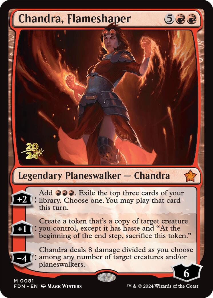 Chandra, Flameshaper [Foundations Prerelease Promos] | Card Merchant Takapuna