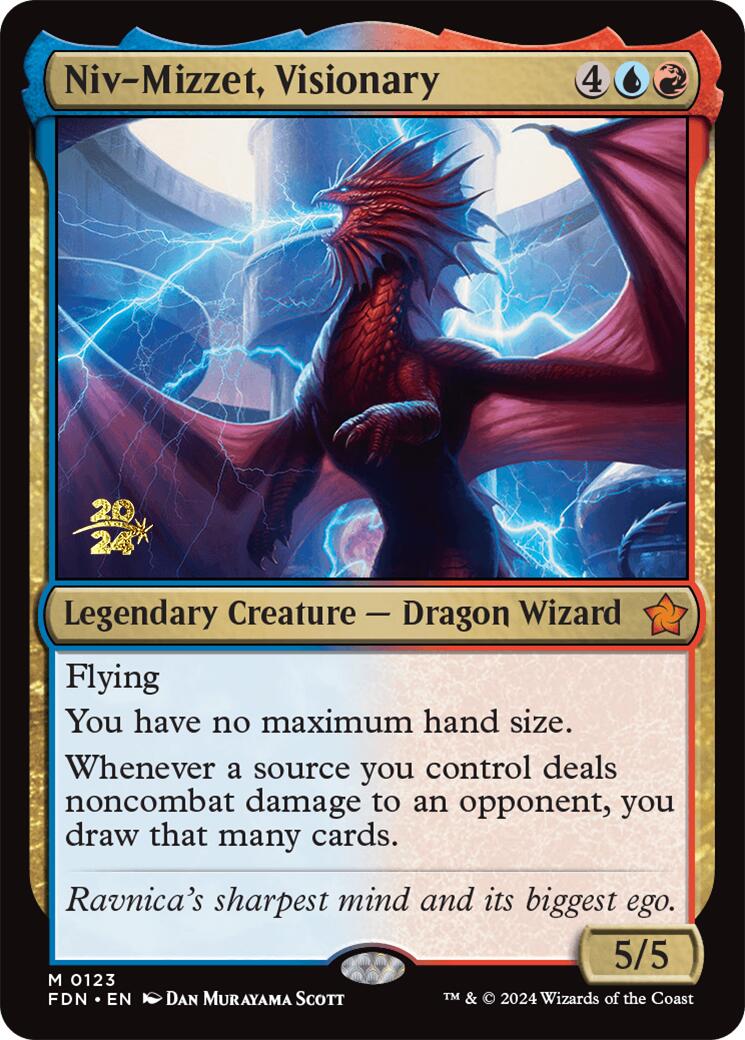 Niv-Mizzet, Visionary [Foundations Prerelease Promos] | Card Merchant Takapuna