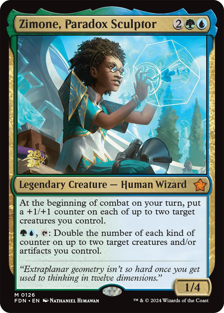 Zimone, Paradox Sculptor [Foundations Prerelease Promos] | Card Merchant Takapuna