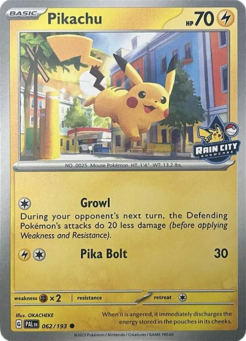 Pikachu (062/193) (Rain City Showcase) [Miscellaneous Cards] | Card Merchant Takapuna