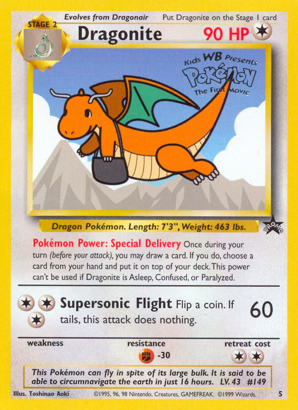 Dragonite (5) [Wizards of the Coast: Black Star Promos] | Card Merchant Takapuna